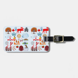 Kanada-Symbole Gepäckanhänger