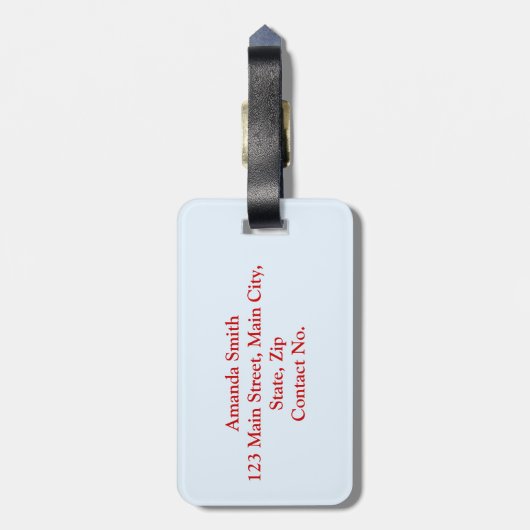 Kanada-Symbole Gepäckanhänger (Rückseite vertikal)