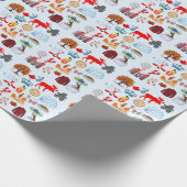 Kanada-Symbole Geschenkpapier (Ecke)