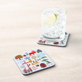 Kanada-Symbole Getränkeuntersetzer (Rechte Seite)