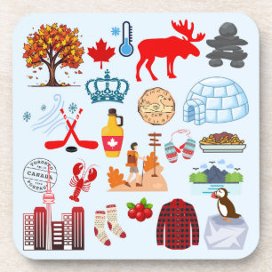 Kanada-Symbole Getränkeuntersetzer