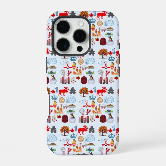 Kanada-Symbole iPhone Hülle (Rückseite)