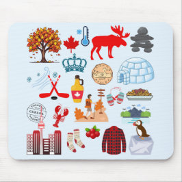 Kanada-Symbole Mousepad