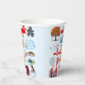 Kanada-Symbole Pappbecher (Rechts)