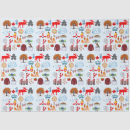 Kanada-Symbole Seidenpapier