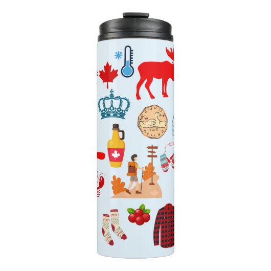 Kanada-Symbole Thermosbecher (Vorderseite)