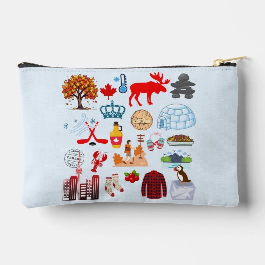 Kanada-Symbole Zubehörtasche (Rückseite)