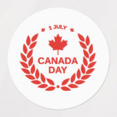 Kanada Tag/1. Juli Etiketten (Design 1)