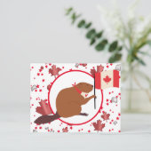 Kanada-Tag Feiertagspostkarte (Stehend Vorderseite)