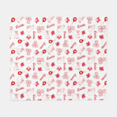 Kanada-Tag Fleecedecke (Vorderseite (Horizontal))