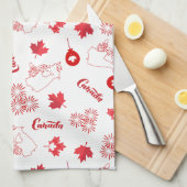 Kanada-Tag Geschirrtuch (Viertel Falte)