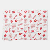 Kanada-Tag Geschirrtuch (Horizontal)