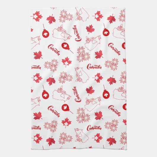 Kanada-Tag Geschirrtuch (Vertikal)