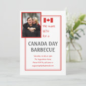 KANADA TAG GRILLEN BARBECUE Anpassbares FOTO Einladung (Stehend Vorderseite)