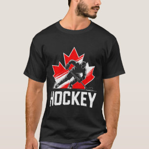 Kanada-Tag Hockey patriotisch Ahornblatt kanadisch T-Shirt