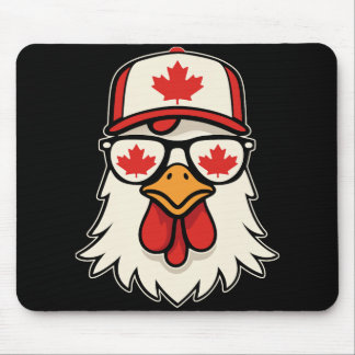 Kanada-Tag Kanadische Flagge Ahornblatt-Huhn Sungl Mousepad