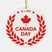 Kanada-Tag Keramik Ornament (Vorne)