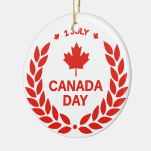Kanada-Tag Keramik Ornament