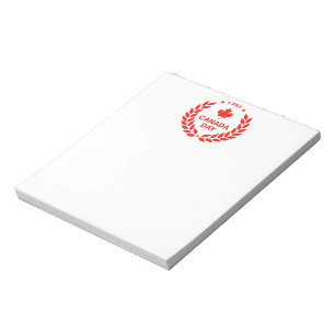 Kanada-Tag-Kranz-Notizblock Notizblock