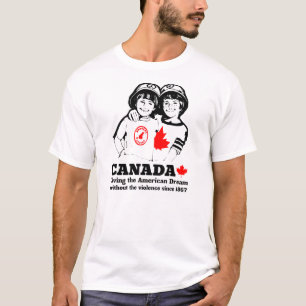Kanada-Tag Lustig Vintage Retro T-Shirt