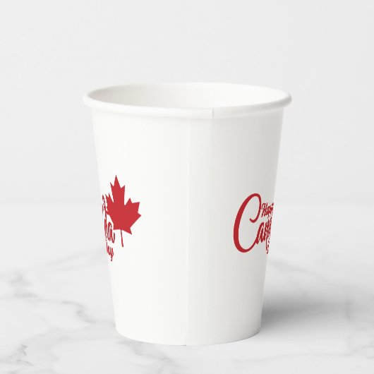Kanada-Tag mit Ahornleaf Pappbecher (Rechts)