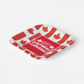 Kanada-Tag Pappteller (Gewinkelt)