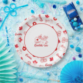 Kanada-Tag Pappteller (Party)