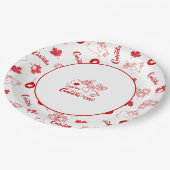 Kanada-Tag Pappteller (Schrägansicht)