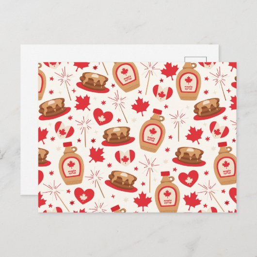 Kanada Tag Party Postkarte (Vorne/Hinten)