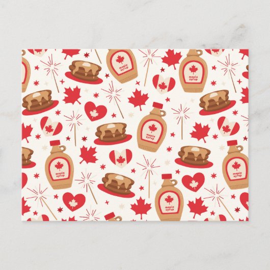 Kanada Tag Party Postkarte (Vorderseite)