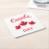 Kanada-Tag Rechteckiger Pappuntersetzer (angewinkelt)