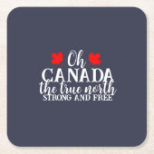 Kanada-Tag Rechteckiger Pappuntersetzer (Vorderseite)