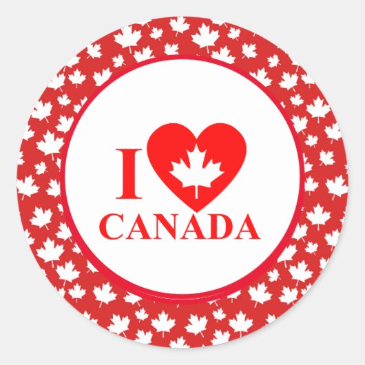 Kanada-Tag Runder Aufkleber (Vorderseite)