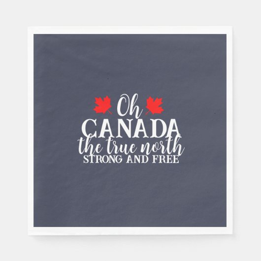 Kanada-Tag Serviette (Vorderseite)