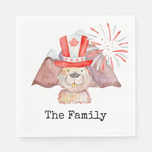 Kanada-Tag Serviette (Vorderseite)