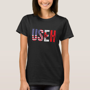 Kanada Tag Useh Kanadisch Uns Kanada-Flagge Ahornb T-Shirt