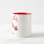 Kanada-Tag Zweifarbige Tasse (Mittel)