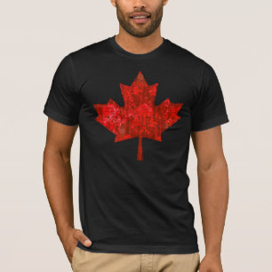 Kanada-TagesGrungy städtisches Ahornblatt T-Shirt