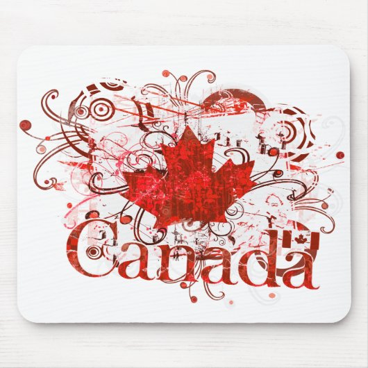 Kanada-TagesGrungy städtisches Mousepad (Vorne)