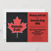 Kanada-TagesParty Einladungen (Vorderseite)