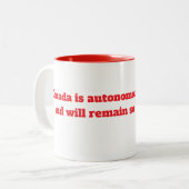 Kanada-Tasse Zweifarbige Tasse (Vorderseite Links)