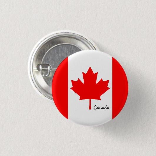 Kanada-Taste, patriotische kanadische Flaggenmode Button (Vorne & Hinten)