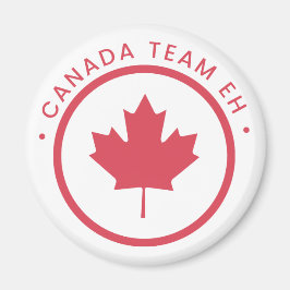 Kanada Team Eh Round Magnet