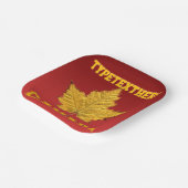 Kanada-Teller Personalisierte Papierplatte des Kan Pappteller (Gewinkelt)