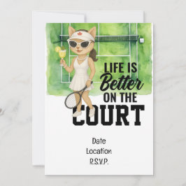 Kanada Tennis Player Life ist besser auf dem Platz Einladung