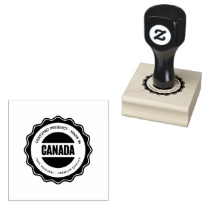 Kanada Text Paradies Türkis Tinte Sauberer Eindruc Gummistempel