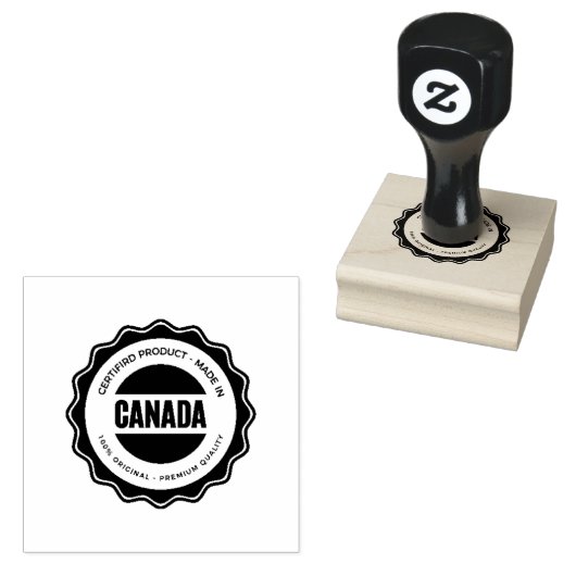 Kanada Text Paradies Türkis Tinte Sauberer Eindruc Gummistempel (Stempel)