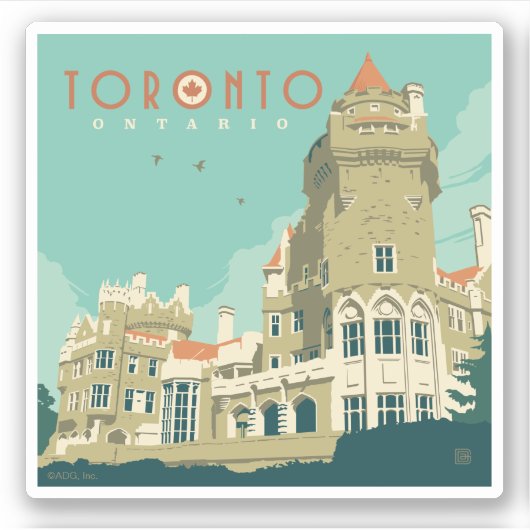 Kanada | Toronto, Casa Loma Aufkleber (Vorderseite)