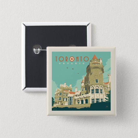 Kanada | Toronto, Casa Loma Button (Vorne & Hinten)