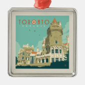 Kanada | Toronto, Casa Loma Ornament Aus Metall (Vorne)